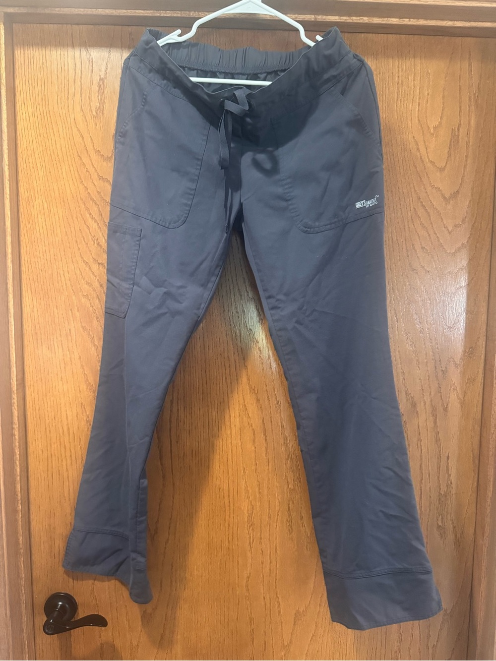 Grey's Anatomy Women's Charcoal Drawstring Scrub Joggers